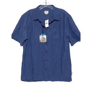 Jack O'Neill Mens Small S Shadowvale Relaxed Fit Button Down Shirt Blue NWT